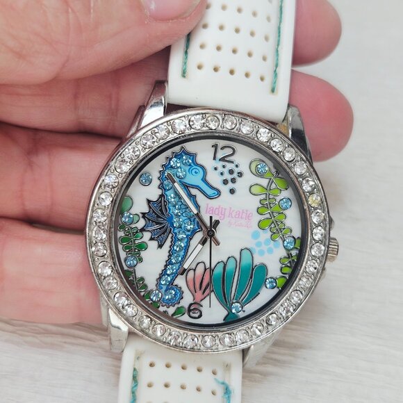 Lady Katie Katie Pop Wristwatch NEW BATTERY UnderSea Seahorse LK20070712 - Picture 5 of 15